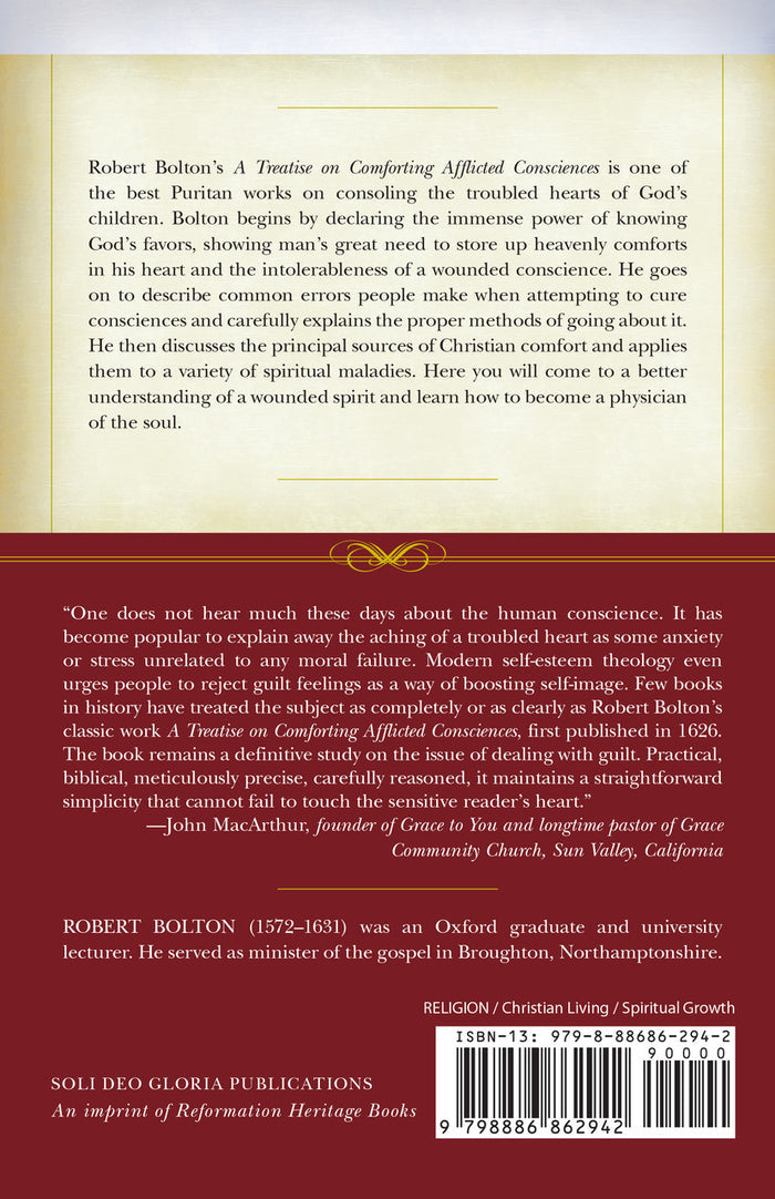 A Treatise on Comforting Afflicted Consciences — back cover