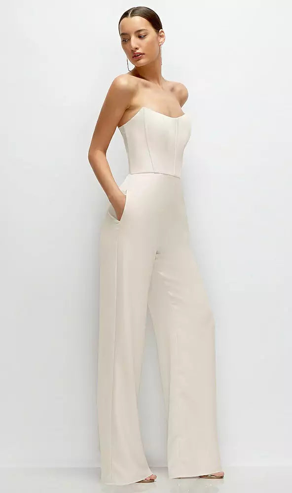 After Six Eva Ivory Jumpsuit 6906