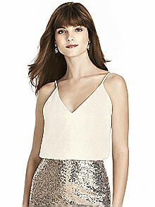 After Six Shimmer Bridesmaid Top T1507LS
