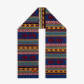 ALD / The North Face Fair Isle Scarf with red, blue, yellow, and white geometric and snowflake knit patterns.