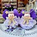 Decorazioni albero di Natale, albero di Natale originale, Angioletto pieno di lavanda a forma di pallina. Sacchetto lavanda Natale, decorazioni per la casa per il Natale. Angelo Natalizio con dettagli oro. Angelo per  Ideale regalo di Natale. Segnaposto per Natale. Novità per decorare l' albero di Natale.