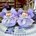 Angelo natalizio con dettagli argento. Angelo di lavanda. Angeli da appendere sull'albero. Decorazioni per albero di Natale profumate. Idee regalo di Natale 2026. Regali di Natale originali, cosa regalare a Natale a chi ha tutto? regali di Natale economici