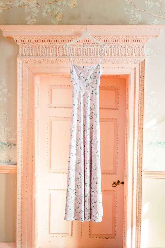 Brigette Dress in Peony Prosecco