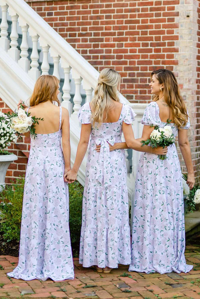 Brigette Dress in Peony Prosecco