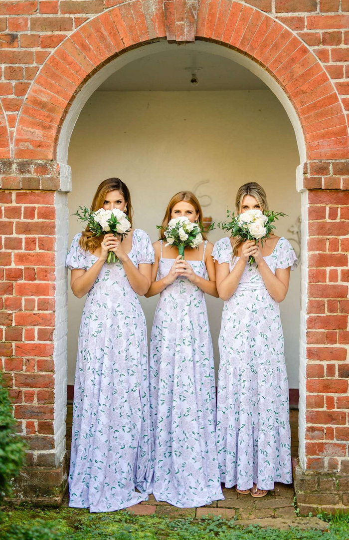 Brigette Dress in Peony Prosecco