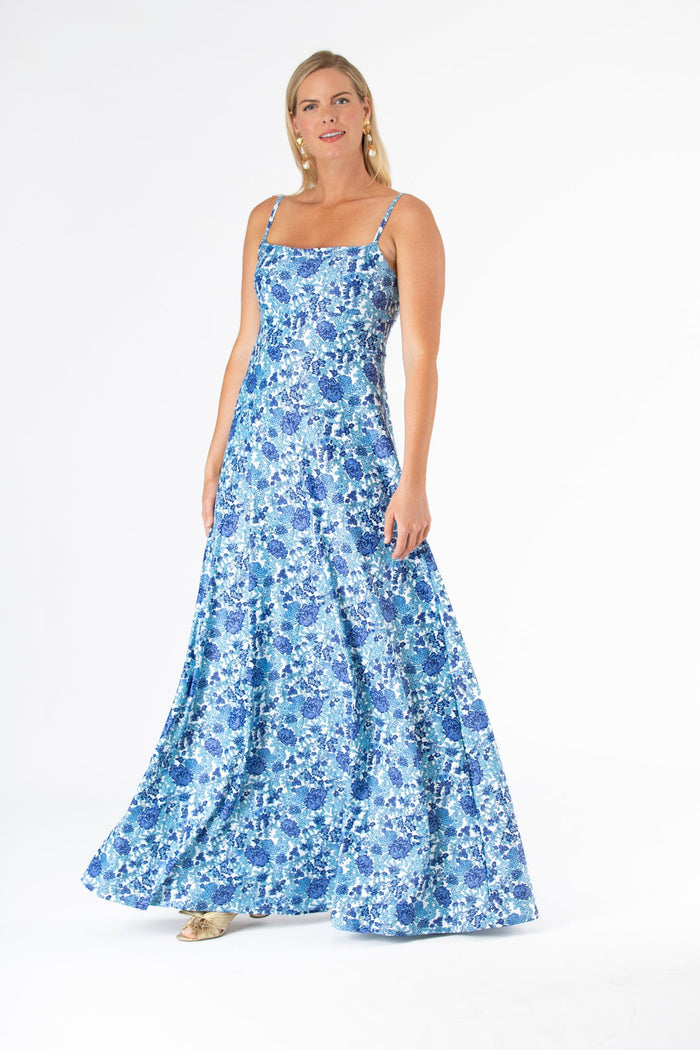 Brigette Dress in Porcelain Petals