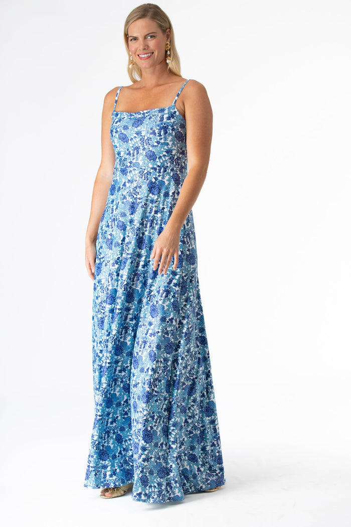 Brigette Dress in Porcelain Petals