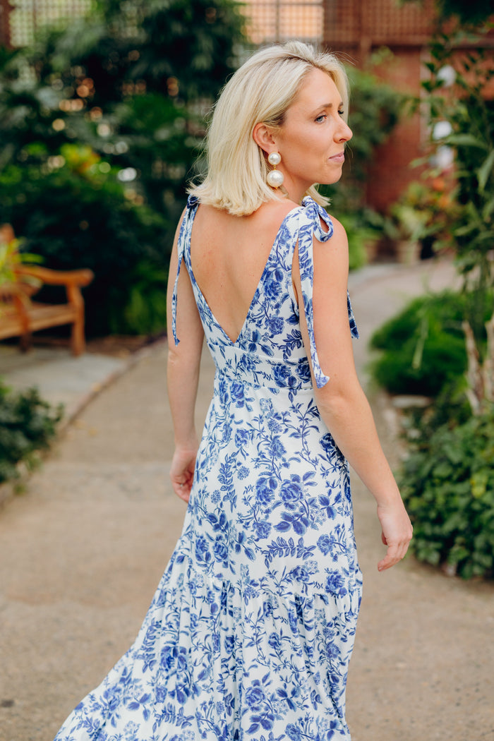 Clementine Dress in Evening Garden