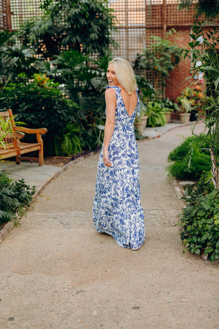 Clementine Dress in Evening Garden