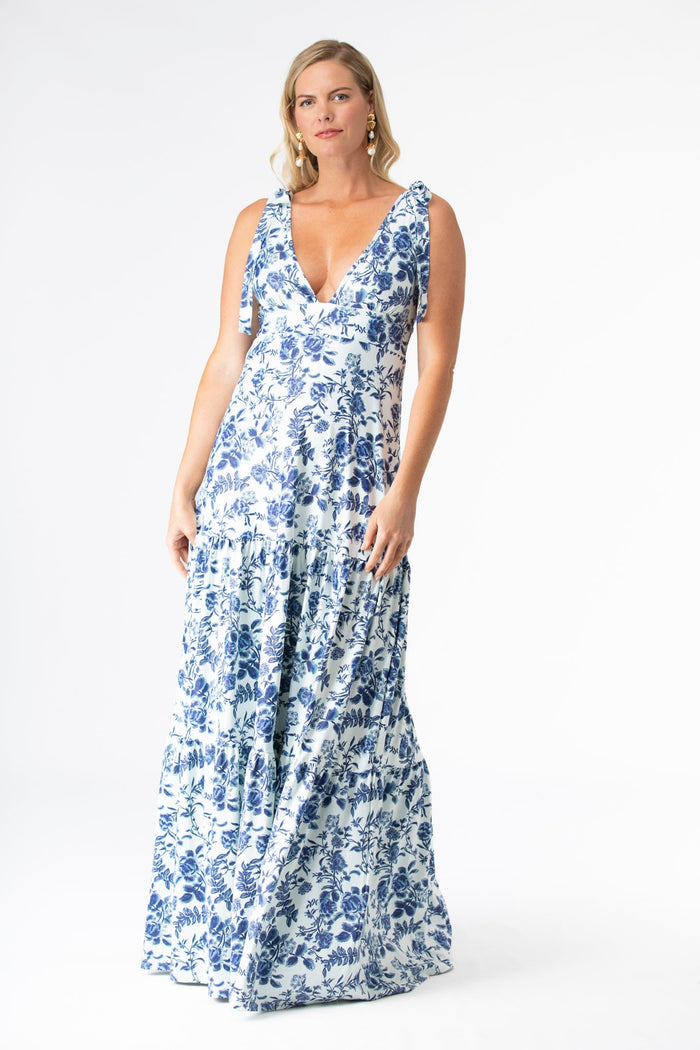 Clementine Dress in Evening Garden