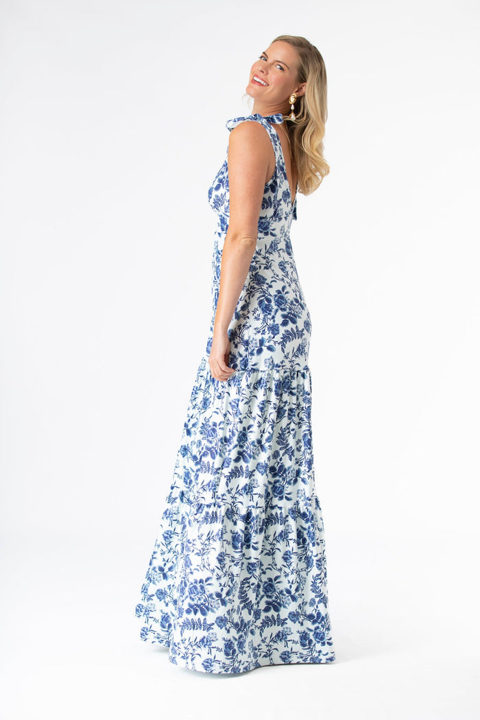 Clementine Dress in Evening Garden