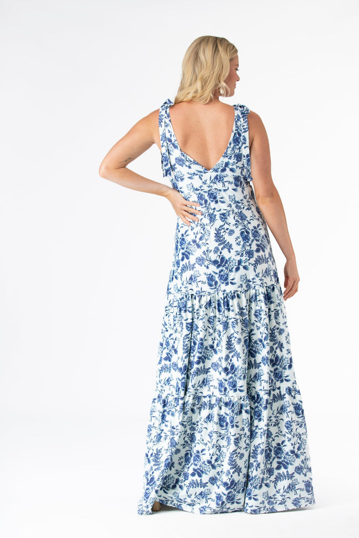 Clementine Dress in Evening Garden