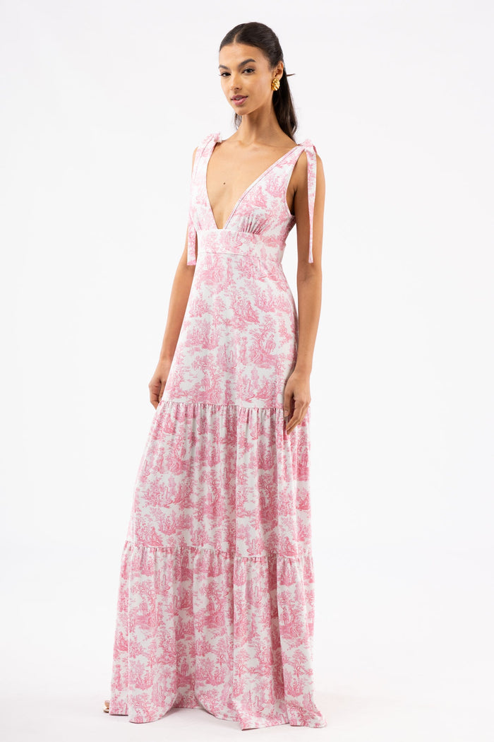 Clementine Dress in Love Thorn Rose
