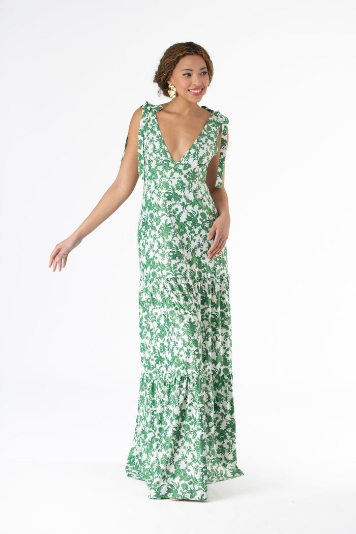 Clementine Dress in Rosemary Waltz