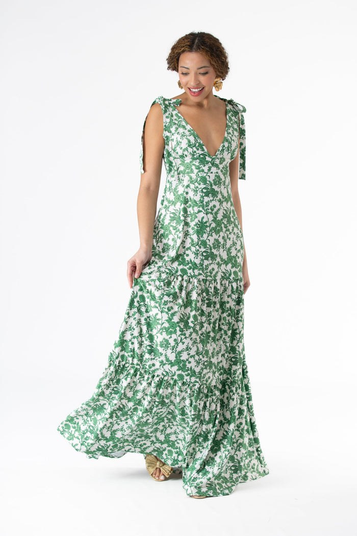 Clementine Dress in Rosemary Waltz