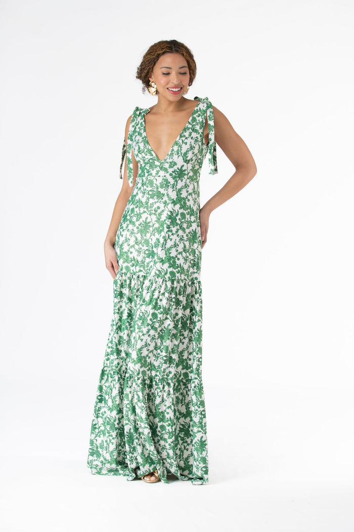 Clementine Dress in Rosemary Waltz