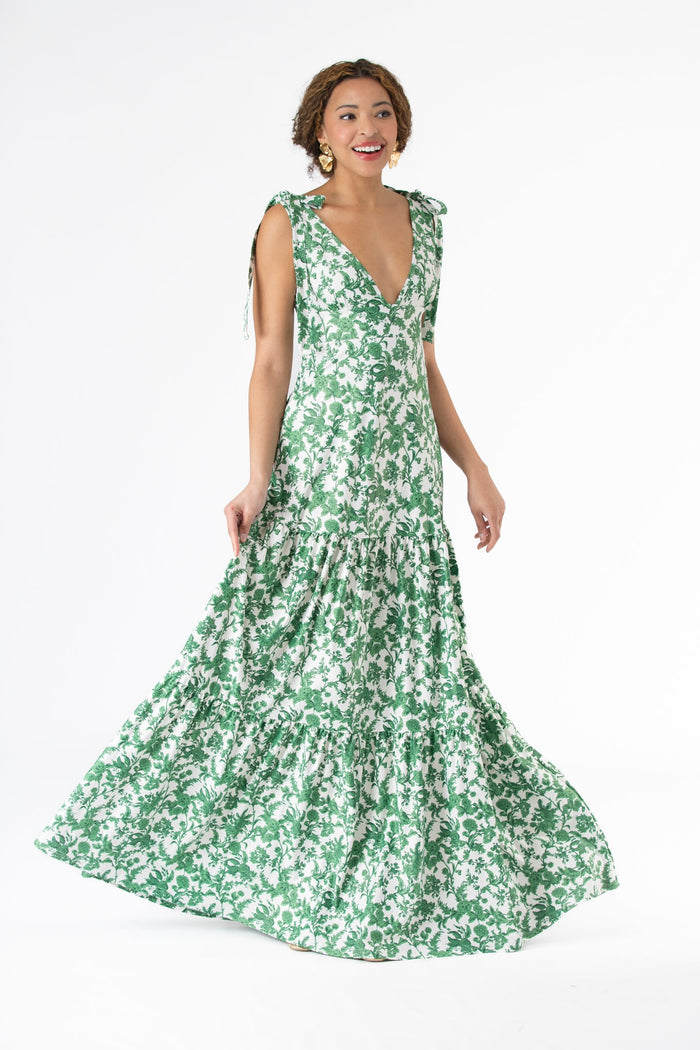 Clementine Dress in Rosemary Waltz