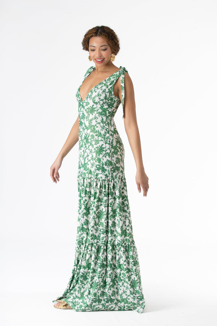 Clementine Dress in Rosemary Waltz