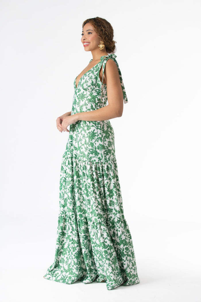 Clementine Dress in Rosemary Waltz