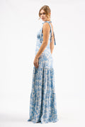 Clementine Dress in Skylight Toile