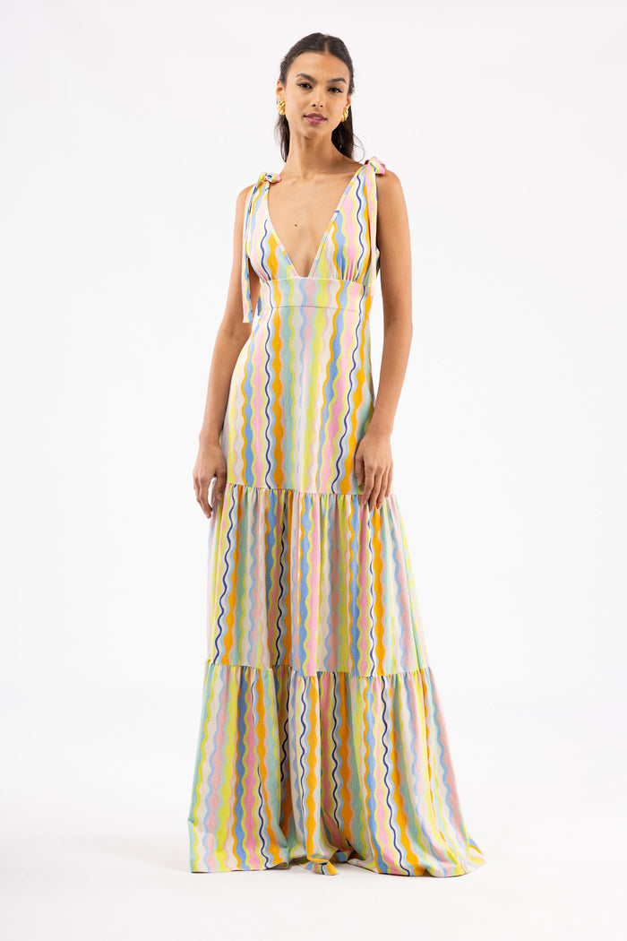Clementine Dress in Summer Spritz