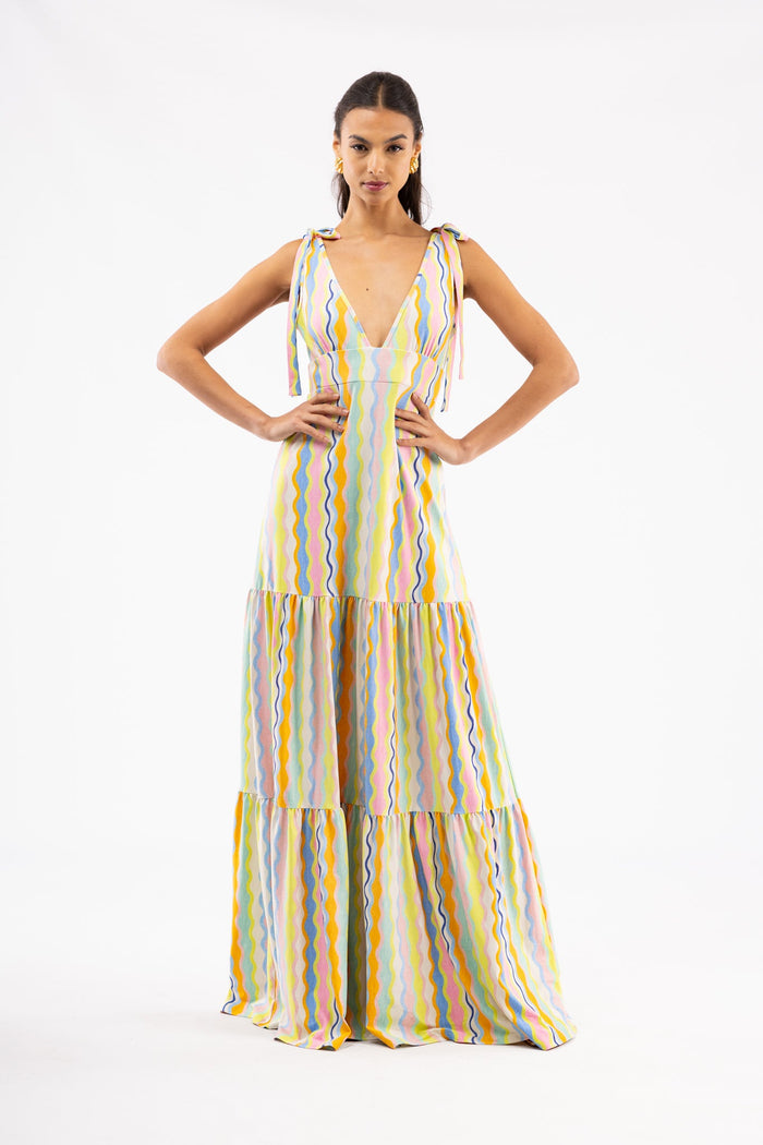 Clementine Dress in Summer Spritz