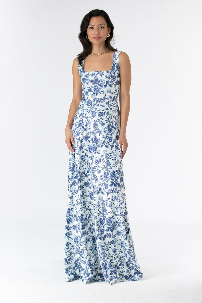 Cosette Dress in Evening Garden