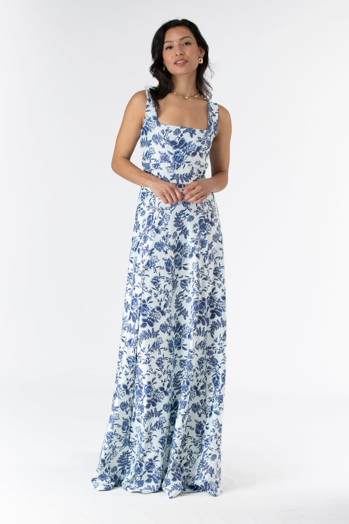 Cosette Dress in Evening Garden