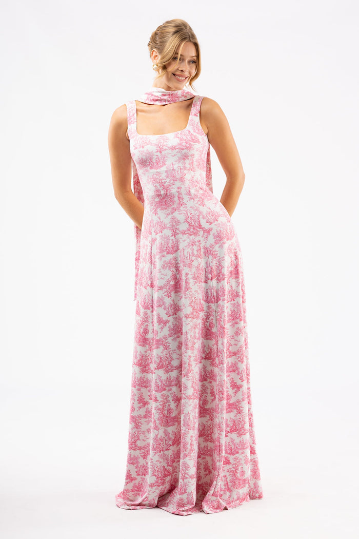 Cosette Dress in Love Thorn Rose