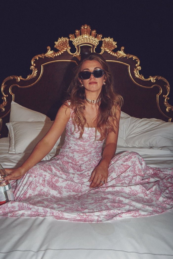 Cosette Dress in Love Thorn Rose