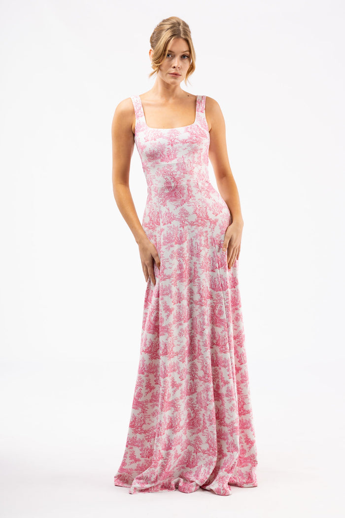 Cosette Dress in Love Thorn Rose