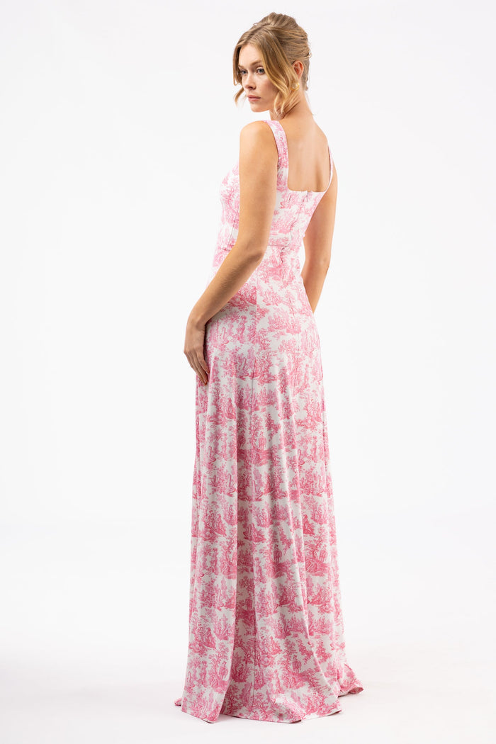 Cosette Dress in Love Thorn Rose