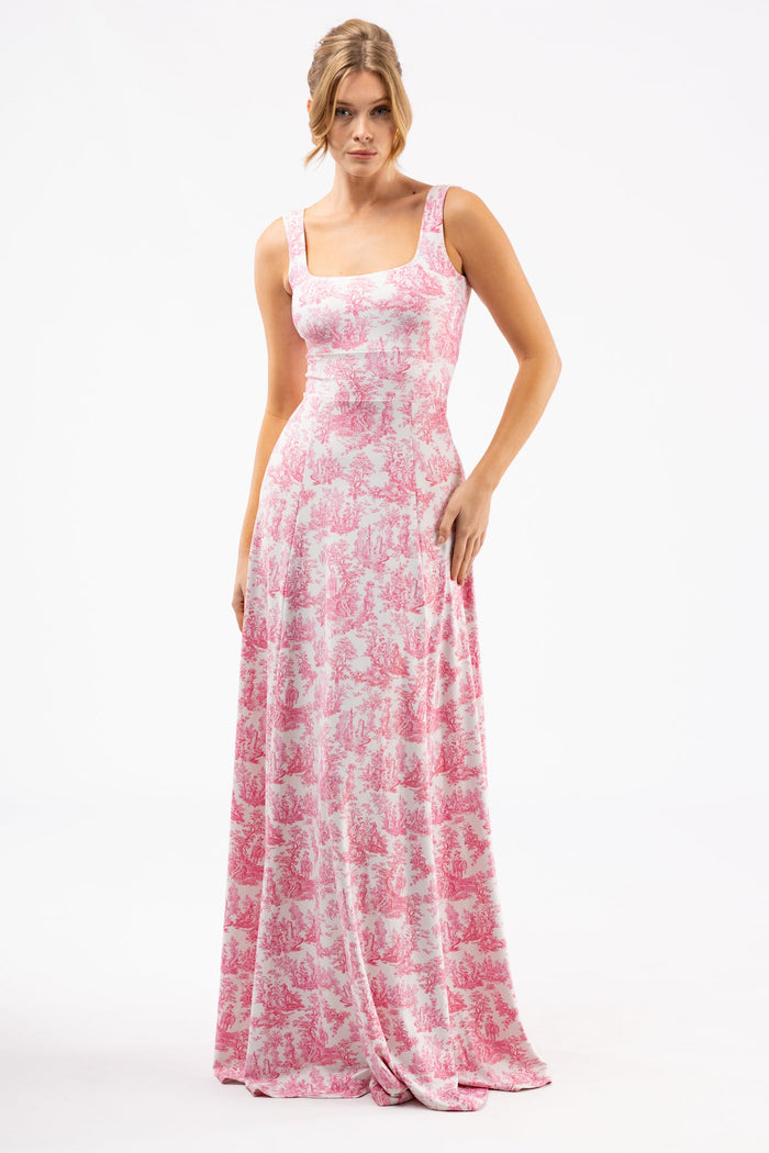 Cosette Dress in Love Thorn Rose