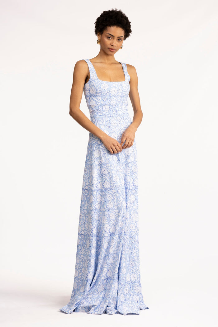 Cosette Dress in Ocean Mist