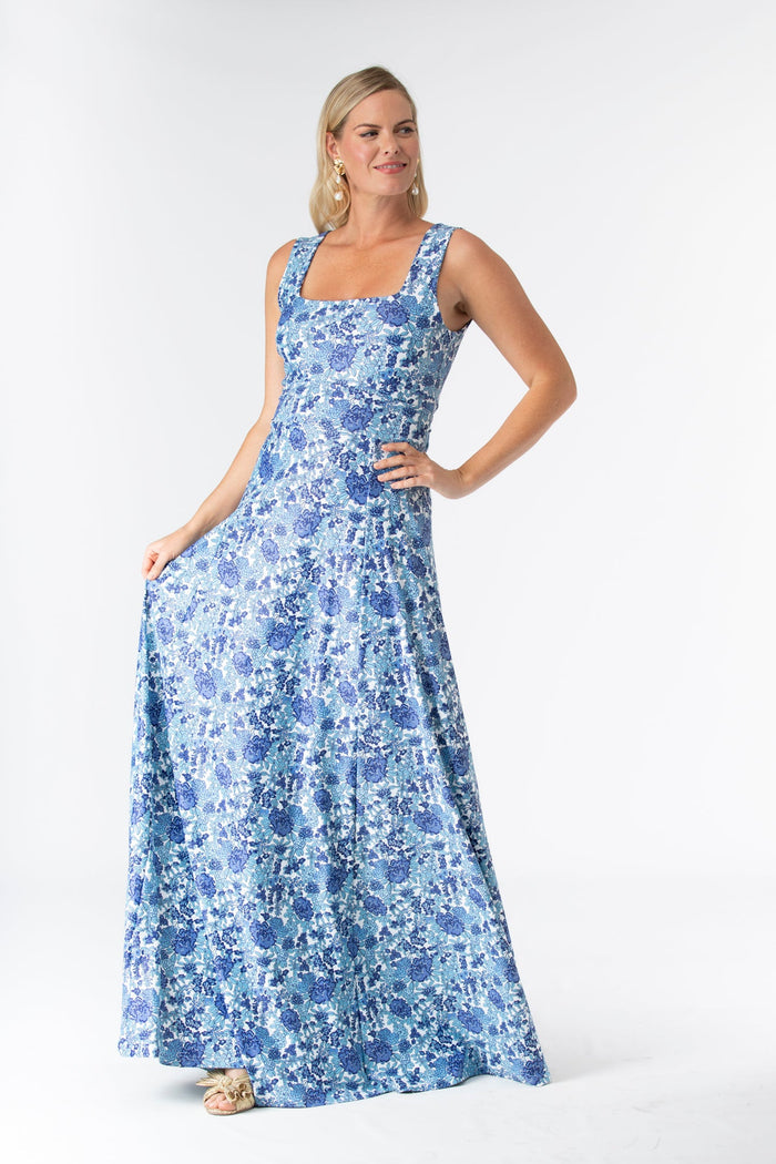 Cosette Dress in Porcelain Petals