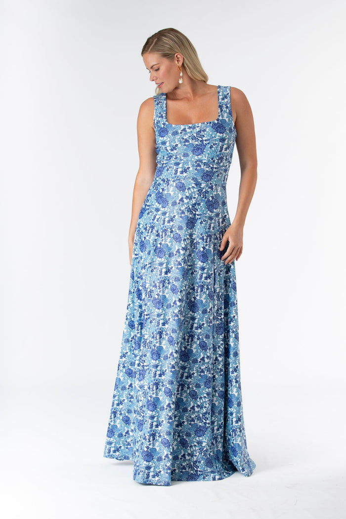Cosette Dress in Porcelain Petals