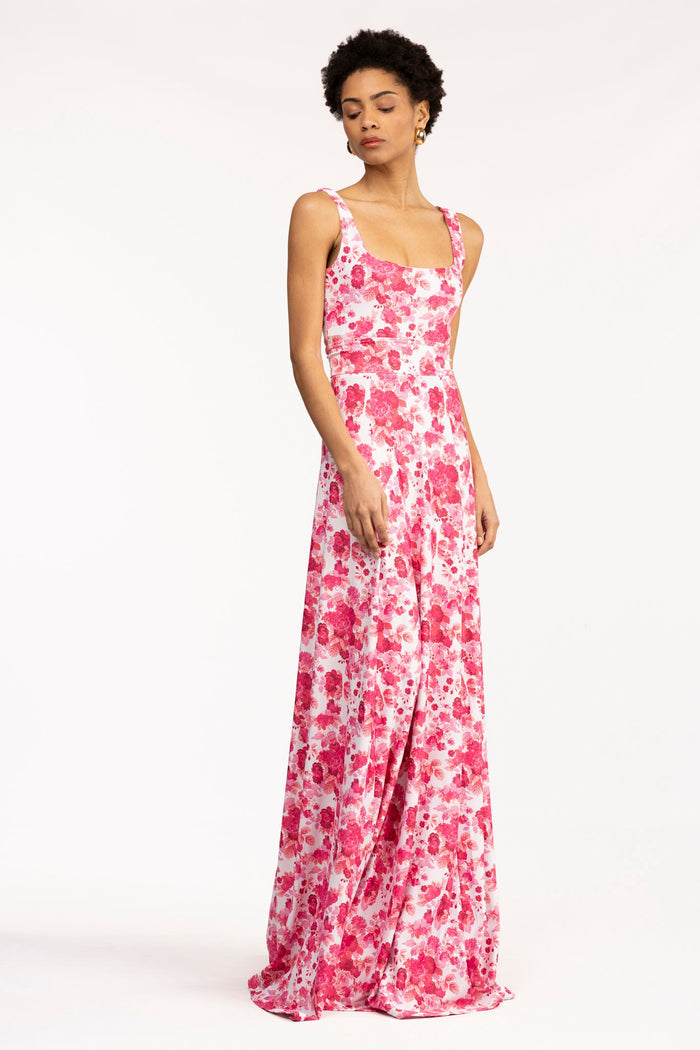 Cosette Dress in Raspberry Chateau
