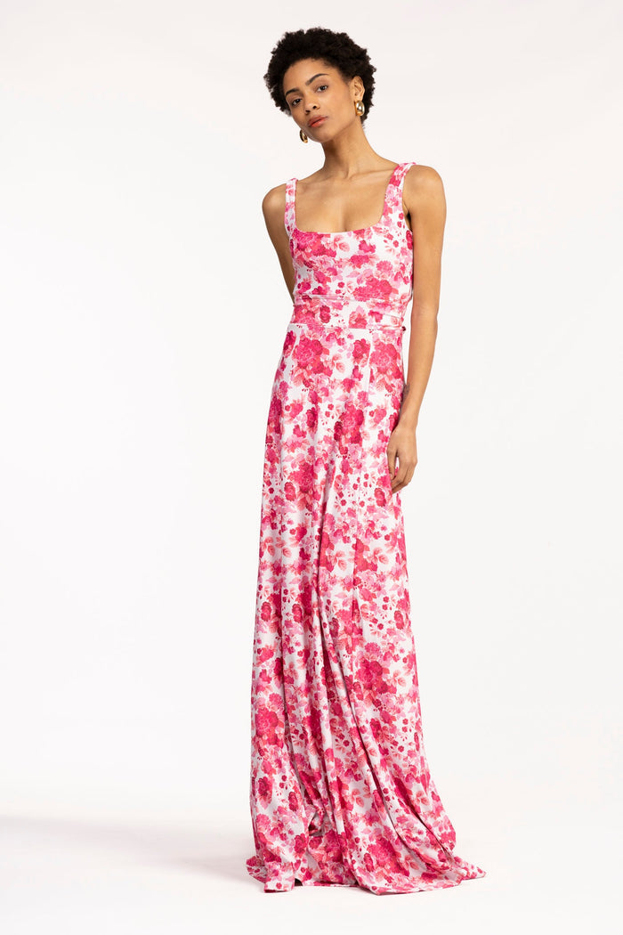 Cosette Dress in Raspberry Chateau