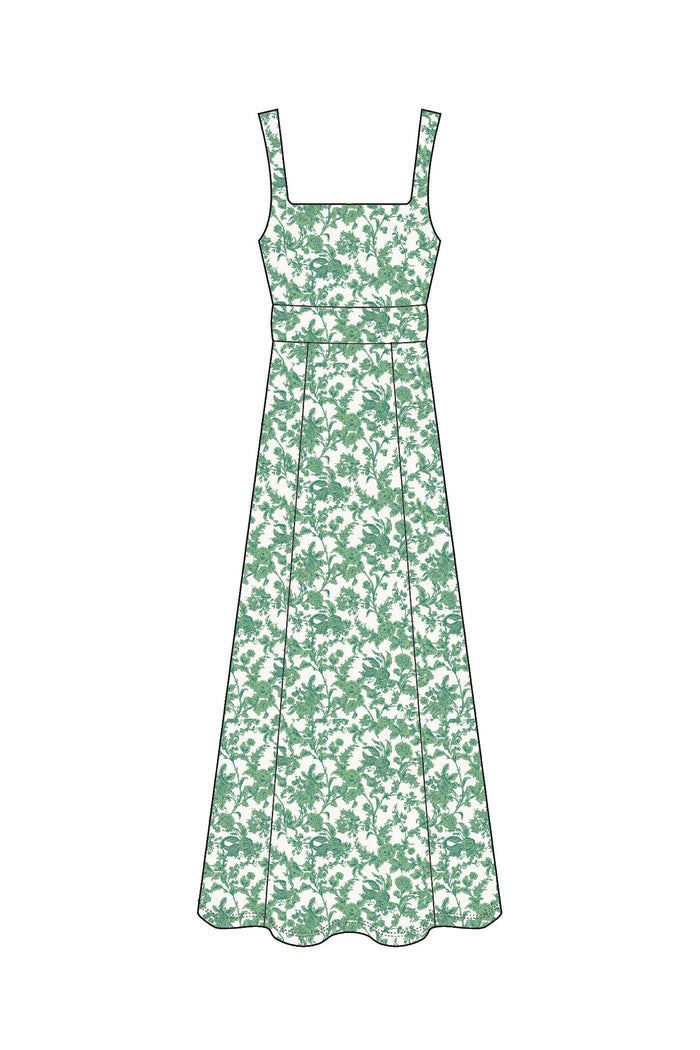Cosette Dress in  Rosemary Waltz