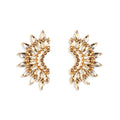 Crystal Madeline Crescent Earrings