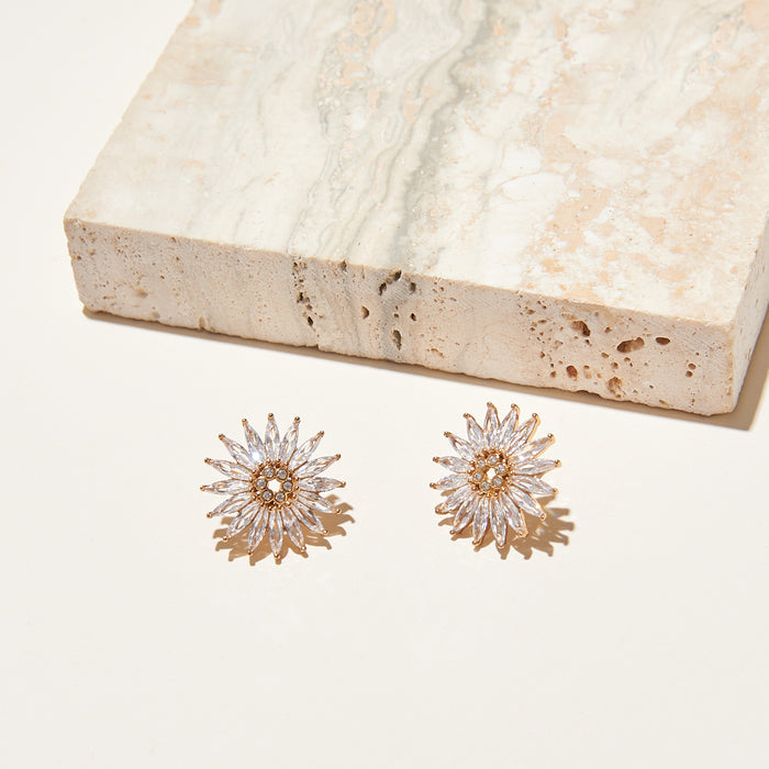 Crystal Madeline Stud Clear
