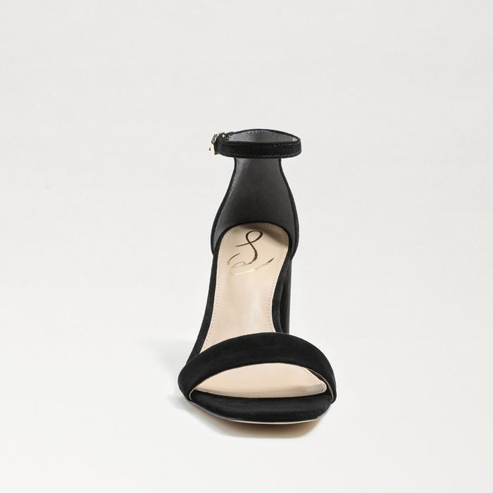 Daniella Block Heel Sandal in Black Suede