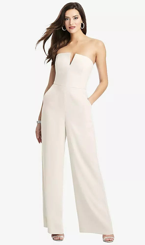 Dessy Collection Ivory Jumpsuit 3066