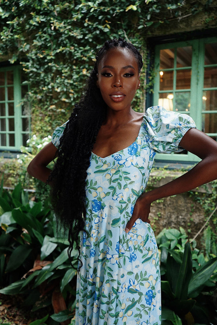 Elizabeth Dress in Craspedia Darling