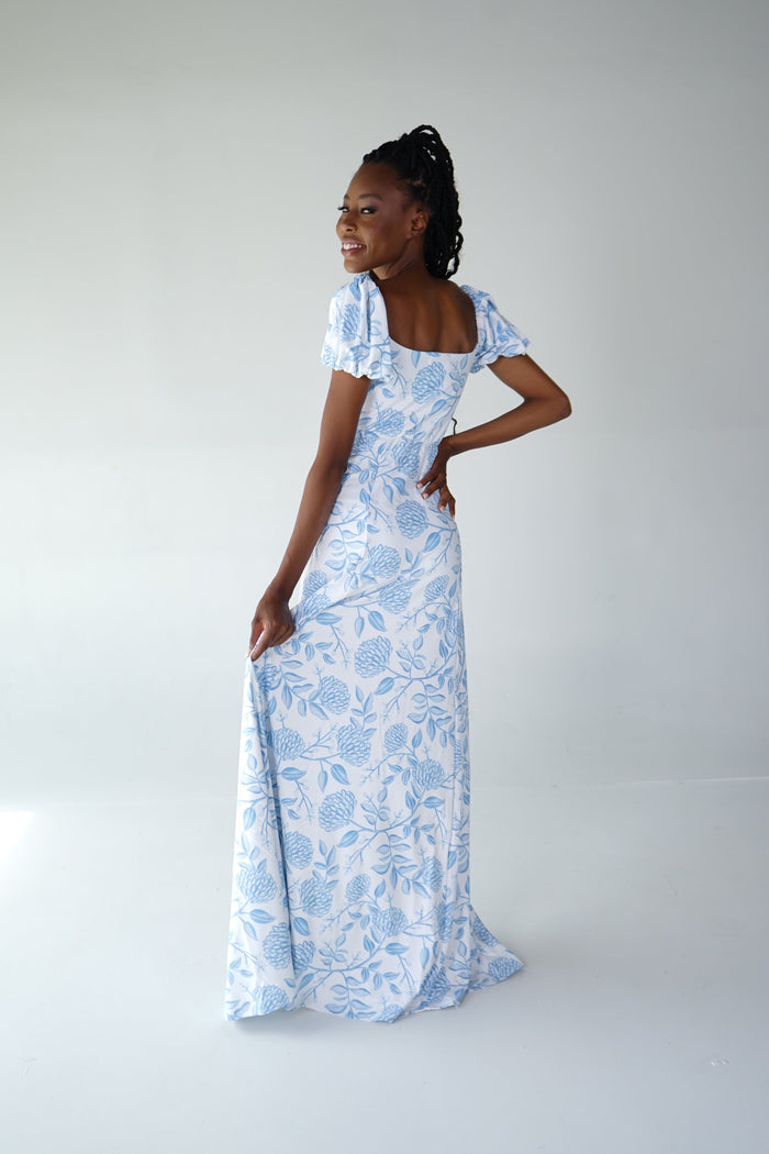 Elizabeth Dress in Dusty Bloom