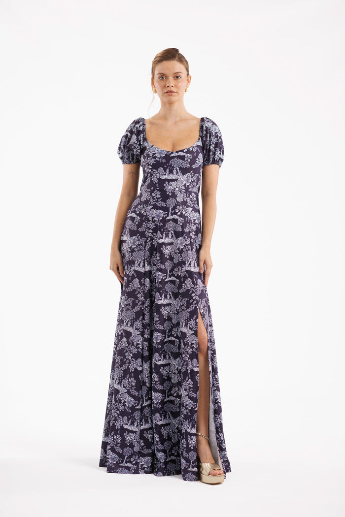 Elizabeth Dress in French Country Navy