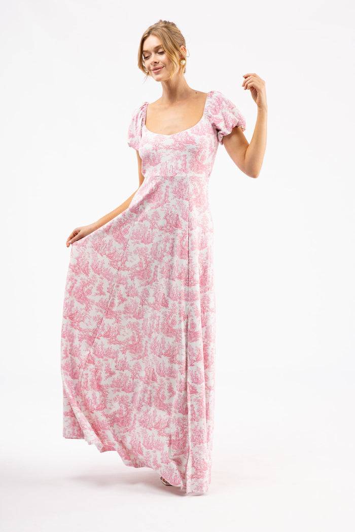 Elizabeth Dress in Love Thorn Rose