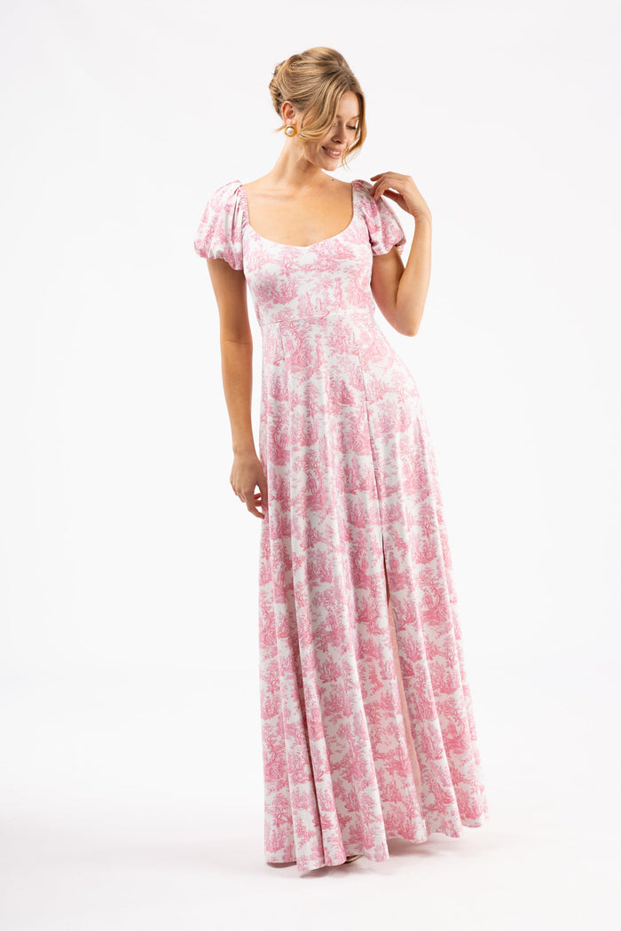 Elizabeth Dress in Love Thorn Rose