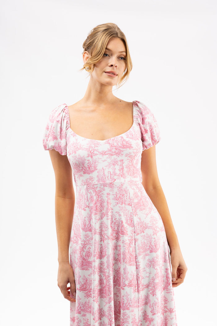 Elizabeth Dress in Love Thorn Rose