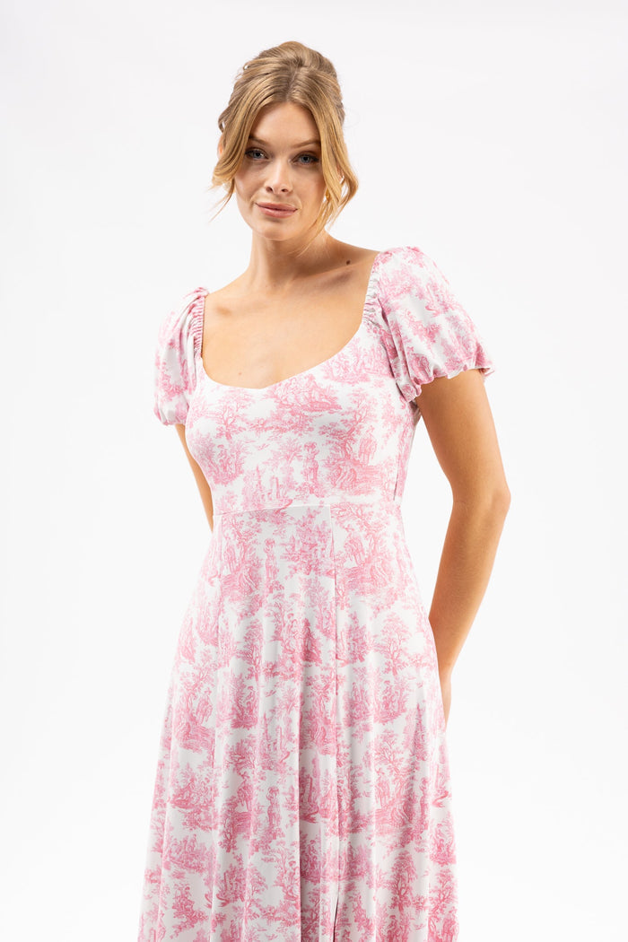 Elizabeth Dress in Love Thorn Rose